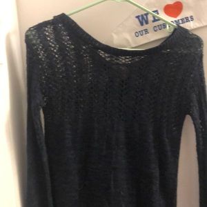 navy sweater
